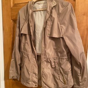 Tan/Gold Zara rain jacket